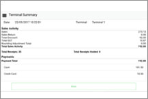 NCL Accounting for Business - Mobile POS Terminal Summary
