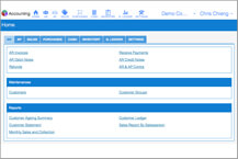 NCL Accounting for Business - Home Screen