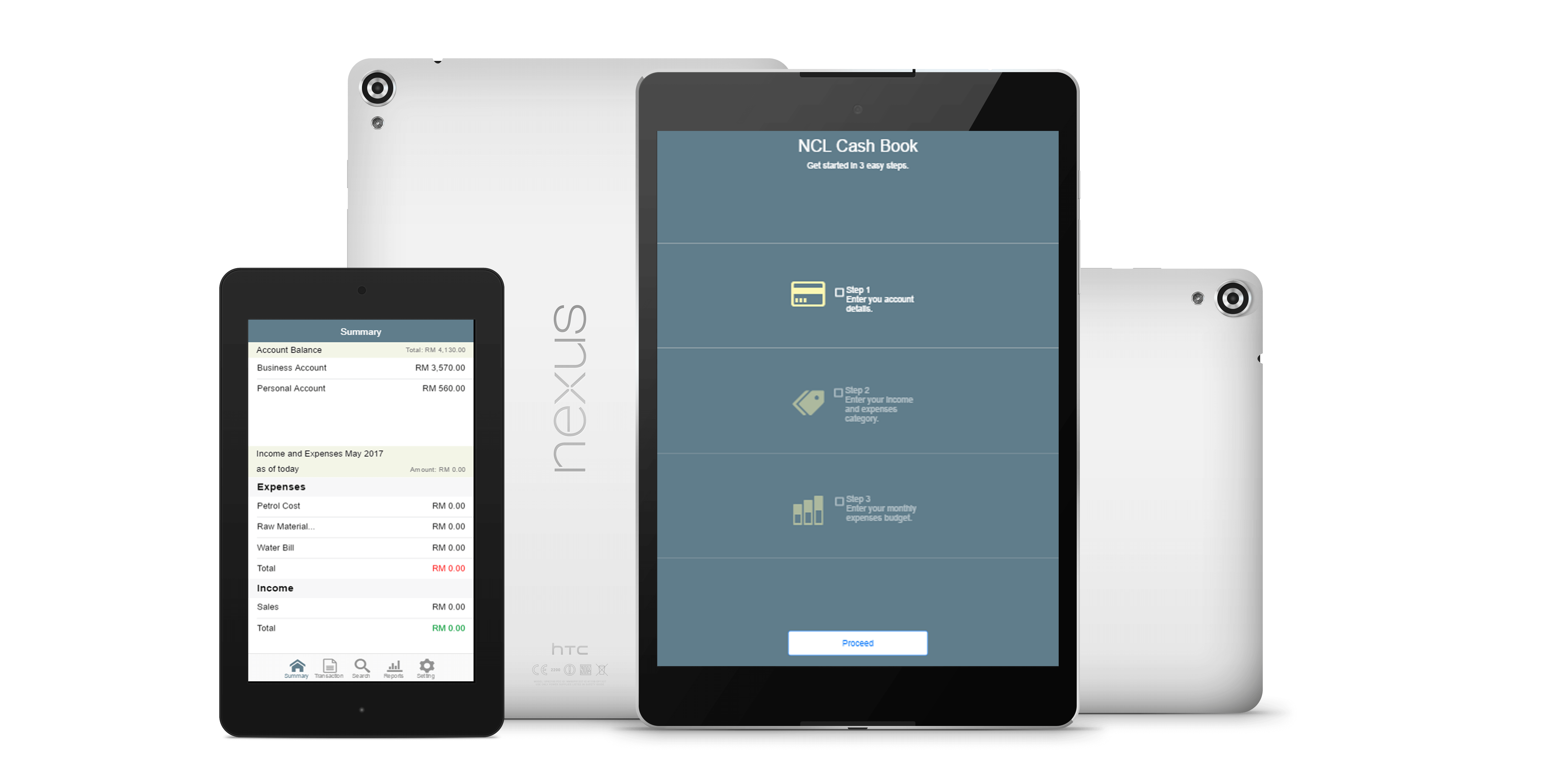 NCL Accounting for Business - NCL Cashbook Screens